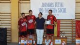 José Ruiz, Lolo Suazo y Juampi en las I Jornadas Futsal Pro-Inclusión Social Residencia Santa Ana
