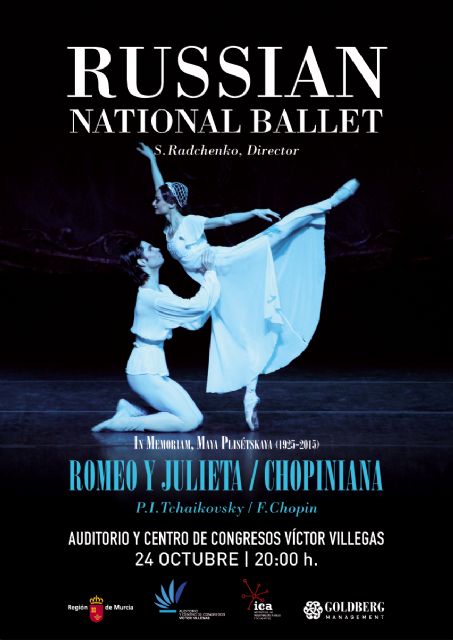El Ballet Nacional Ruso representa mañana sábado en el Auditorio Víctor Villegas 'Romeo y Julieta' y 'Chopiniana' - 1, Foto 1