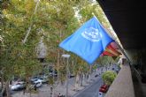 La bandera de la ONU ondea en la Delegacin del Gobierno para conmemorar el 70 aniversario de Naciones Unidas