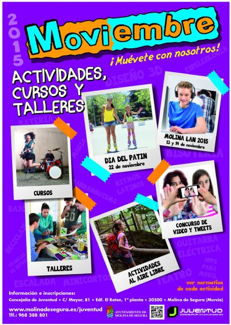 La Concejalía de Juventud de Molina de Segura organiza la campaña de actividades MOVIembre - 1, Foto 1
