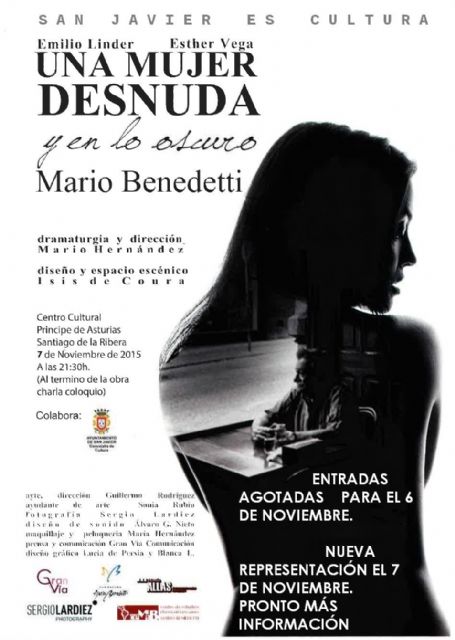 El montaje sobre el exilio de Benedetti,  Una mujer desnuda y en lo oscuro llega a Santiago de la Ribera - 3, Foto 3