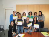 Clausura con diplomas del curso de Tcnico en Animacin de Mayores y Discapacitados