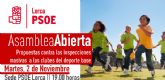 El PSOE convoca al deporte base lorquino para hablar de las propuestas socialistas frente al ataque de Rajoy contra los clubes y entidades sin nimo de lucro