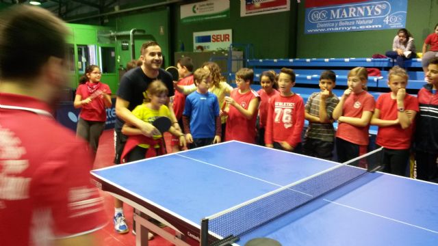Alumnos del colegio San Cristóbal se acercan al Tenis de Mesa con el Programa ADE - 2, Foto 2