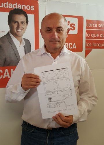El concejal de Ciudadanos en el Ayuntamiento de Lorca, Antonio Meca, hace  pública su nómina en el blog del partido - 2, Foto 2