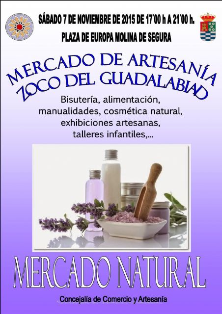 El Mercado de Artesanía Zoco del Guadalabiad de Molina de Segura se vuelve natural el sábado 7 de noviembre - 1, Foto 1