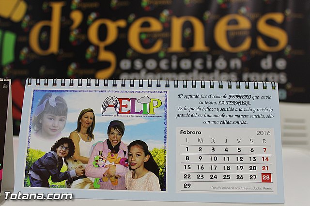 DGenes edita su calendario solidario del 2016 - 1