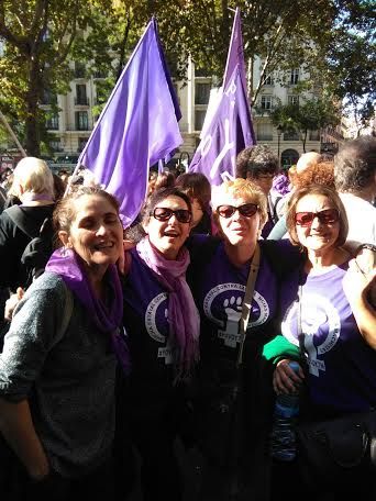 Medio centenar de vecinos de Totana viajan a Madrid a participar en la Marcha contra las violencias machistas, Foto 5