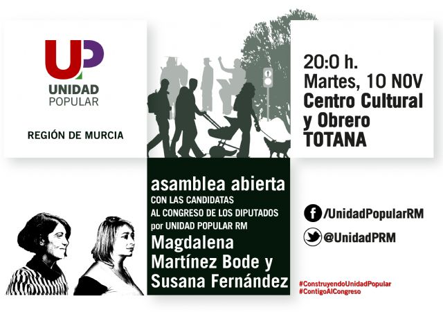 La Candidatura de la Izquierda murciana, Unidad Popular se presenta en Totana, Foto 1
