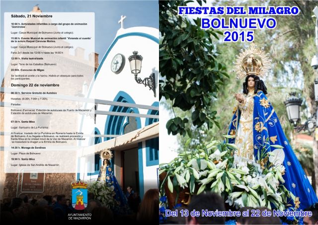 Bolnuevo celebra sus fiestas del Milagro del 13 al 22 de noviembre - 3, Foto 3