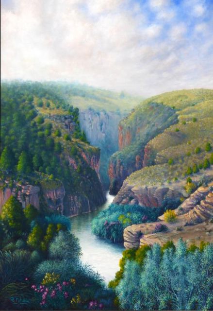 Acto en la sede de Podemos: Exposición de pintura de Pascual Lucas Motellón - 1, Foto 1