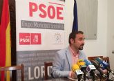 El PSOE denuncia la adjudicación de 318.000 euros en contratos al actual Director General de Transportes sin dar oportunidad a los técnicos de Lorca