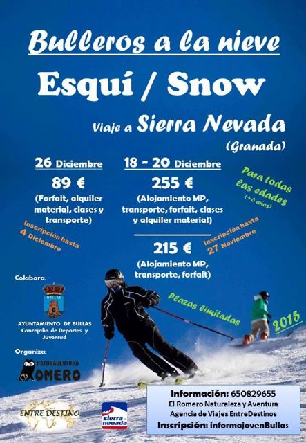 Juventud organiza viajes a la nieve para practicar el esquí o snow - 1, Foto 1