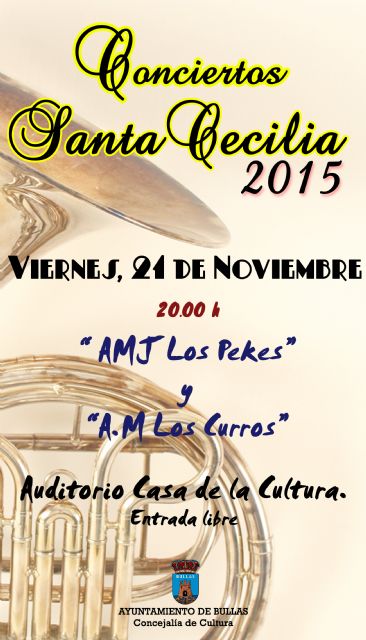 Los músicos de Bullas honrarán a Santa Cecilia con conciertos - 2, Foto 2