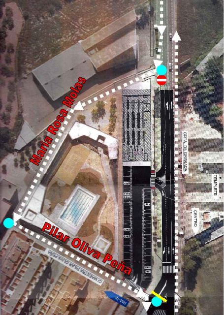 El tráfico en un tramo de la avenida de Granada se desviará por obras durante el viernes y el sábado - 1, Foto 1