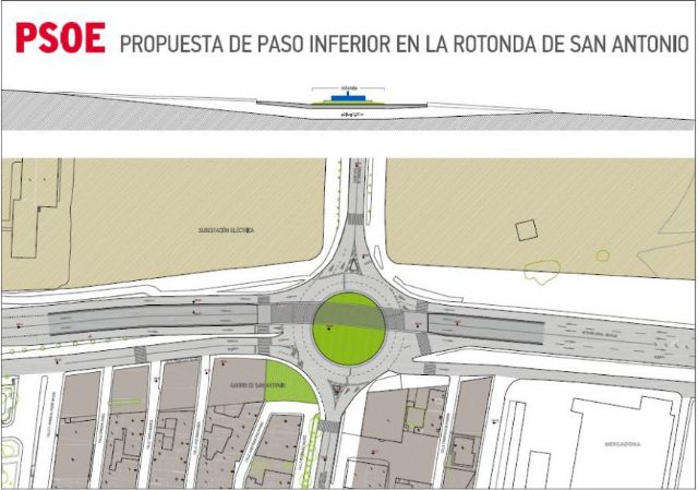 El PSOE solicita a la CARM que incluya en los Presupuestos de 2016 el proyecto con el que acabar con los colapsos de tráfico en San Antonio - 1, Foto 1