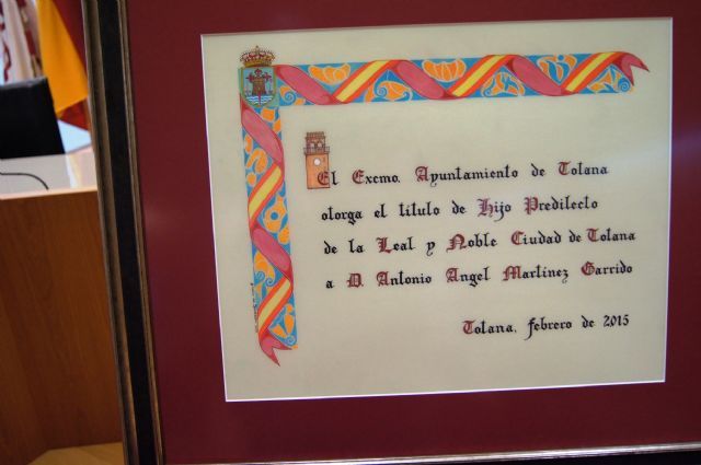 La Corporación municipal traslada sus condolencias y lamenta el fallecimiento del Hijo Predilecto de la Ciudad de Totana, Antonio Ángel Martínez Garrido, Foto 2