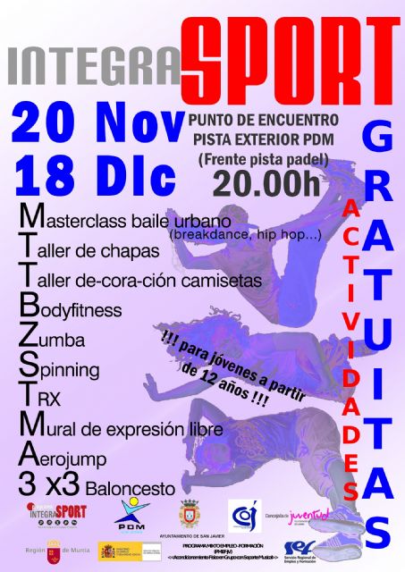 El IntegraSport joven convoca una nueva cita nocturna en el polideportivo municipal  para el viernes 20 de noviembre - 1, Foto 1