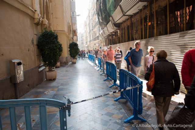 La caída de unos cascotes obliga a balizar la Iglesia de Santo Domingo - 2, Foto 2