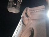 La caída de unos cascotes obliga a balizar la Iglesia de Santo Domingo