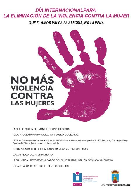 Mazarrón mostrará su rechazo a la violencia de género - 2, Foto 2