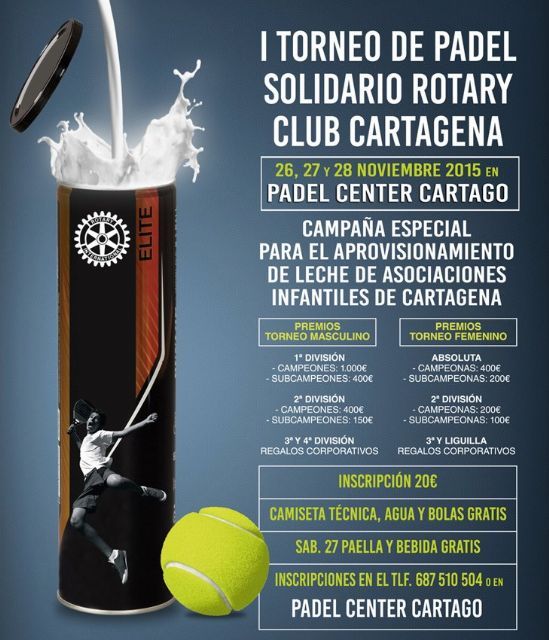 La solidaridad, protagonista en el I Torneo de Pádel Rotary Club - 2, Foto 2