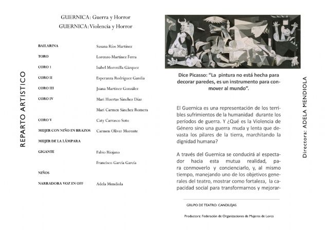 La Cárcel acoge mañana la representación de la obra Guernica, guerra y horror. Violencia de género, guerra y horror, Foto 3