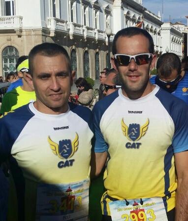 Dos corredores del Club atletismo de Totana participaron en la decimocuarta edición del Cross de la Artillería en Cartagena
