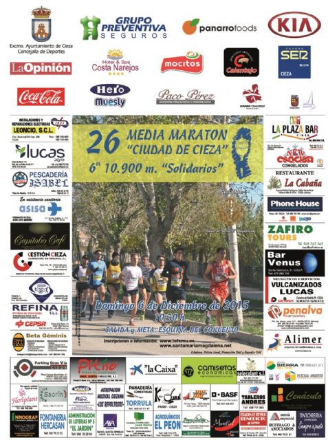 Este miércoles, presentación de la XXVI Media Maratón Ciudad de Cieza - 1, Foto 1