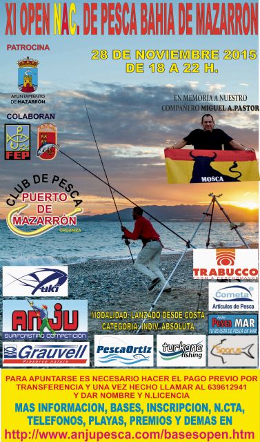 El XI Open Nacional de Pesca Bahía de Mazarrón congrega este sábado a más de 120 participantes - 1, Foto 1
