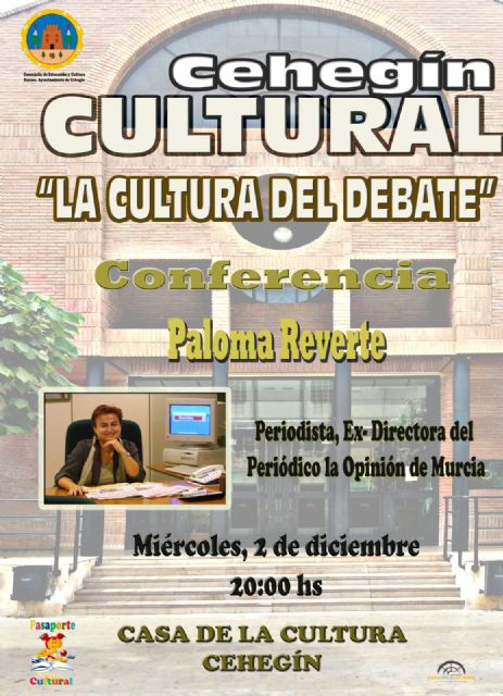 La periodista y exdirectora del Periódico La Opinión, Paloma Reverte, intervendrá en el Cehegín Cultural el próximo miércoles, 2 de diciembre - 1, Foto 1