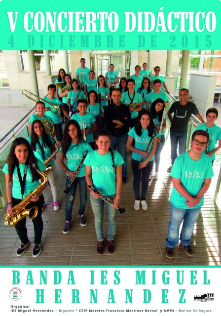 El Colegio Maestro Francisco Martínez Bernal de Molina de Segura celebra Santa Cecilia con un concierto didáctico de la Banda del IES Miguel Hernández de Bigastro el viernes 4 de diciembre - 1, Foto 1