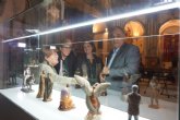 Las figuras del belén de la peña ´La Pava´ expuestas en San Juan de Dios se pueden ver hasta este domingo