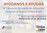 Hospital La Vega y Clínica Belén recogen alimentos para Cáritas