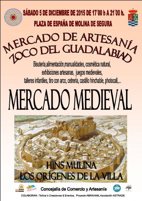 El Mercado de Artesanía Zoco del Guadalabiad de Molina de Segura viaja a la Edad Media el sábado 5 de diciembre - 1, Foto 1