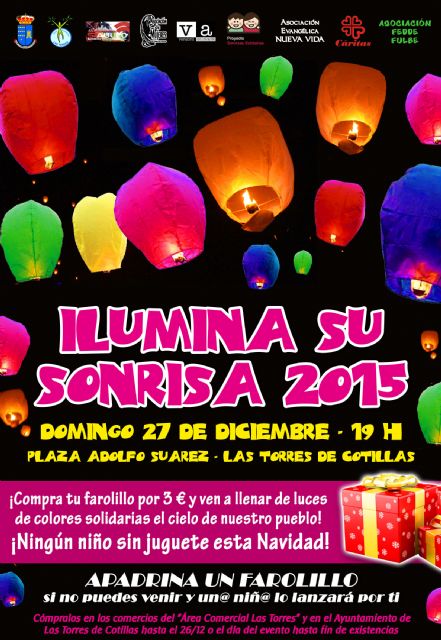 La solidaridad torreña volverá a convertirse en farolillos voladores para que ningún niño se quede sin su juguete en Navidad - 1, Foto 1