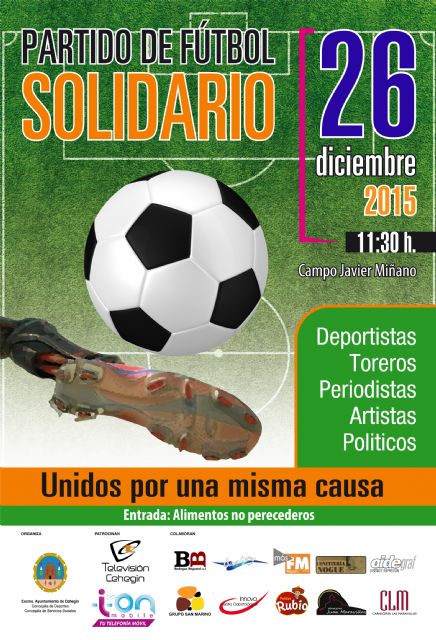 Un partido solidario de fútbol servirá para recoger alimentos para las familias necesitadas - 1, Foto 1