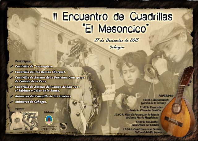 Cehegín acogerá el próximo 27 de diciembre el II Encuentro de Cuadrillas 'El Mesoncico' - 1, Foto 1