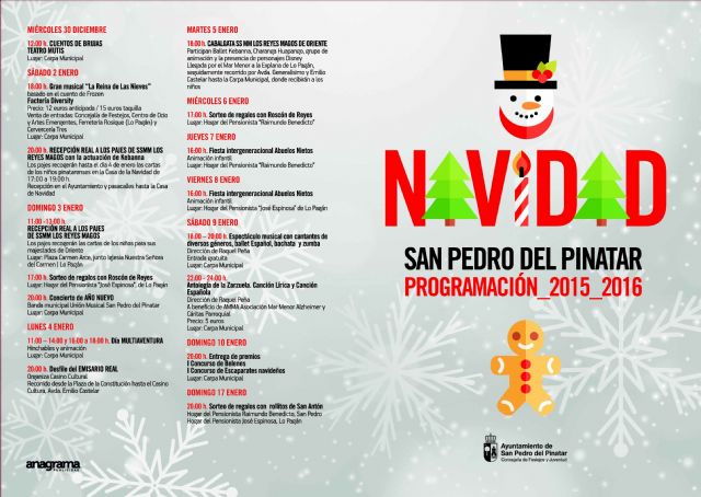 Más de cincuenta actividades para disfrutar de la Navidad en San Pedro del Pinatar - 1, Foto 1