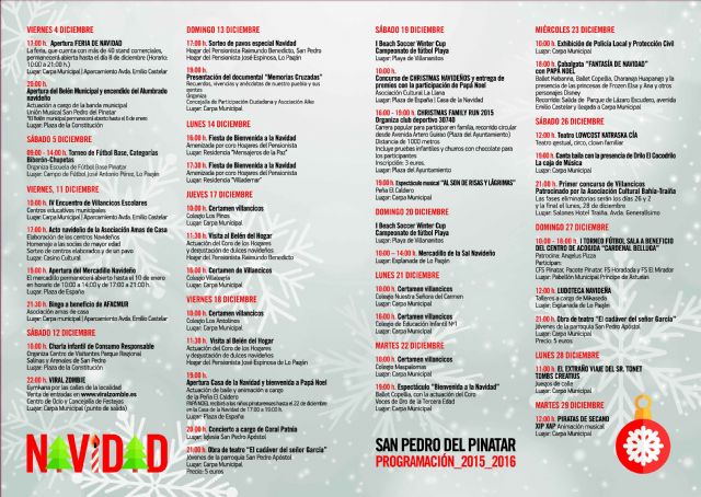 Más de cincuenta actividades para disfrutar de la Navidad en San Pedro del Pinatar - 2, Foto 2