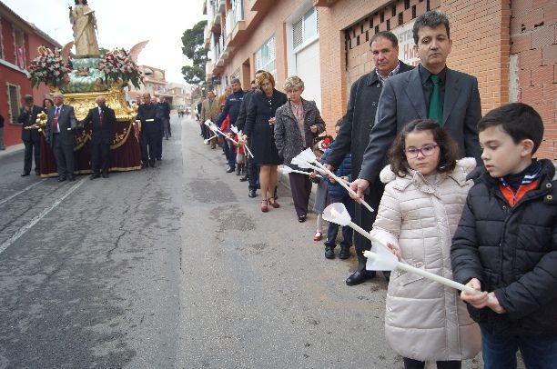 Trasladan la imagen de Santa Eulalia desde la ermita de San Roque a la parroquia de Santiago - 4, Foto 4
