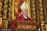 El Obispo de la Dicesis de Cartagena preside la misa en la festividad de la Patrona de Totana