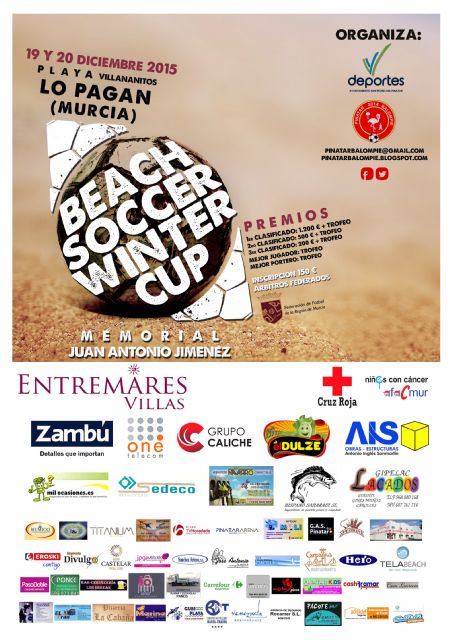 La playa de Villananitos acogerá el torneo de fútbol playa Beach Soccer Winter Cup 2015 - 1, Foto 1