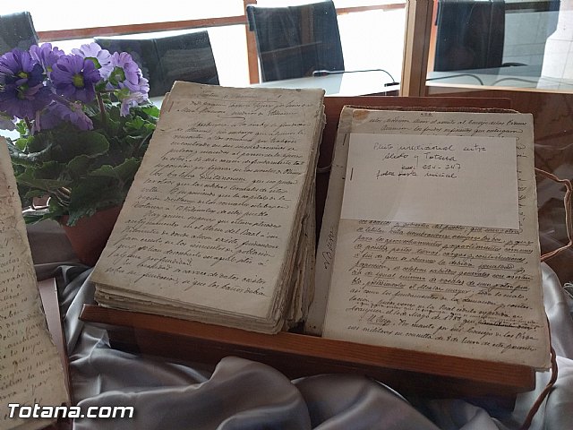 El Archivo municipal recibe documentos donados por los herederos del ilustre historiador Jos Mara Munuera y Abada, Hijo Adoptivo de Totana - 4