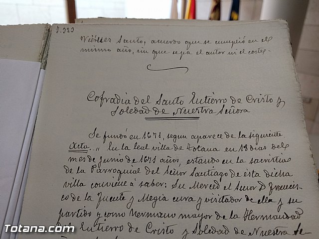 El Archivo municipal recibe documentos donados por los herederos del ilustre historiador Jos Mara Munuera y Abada, Hijo Adoptivo de Totana - 28