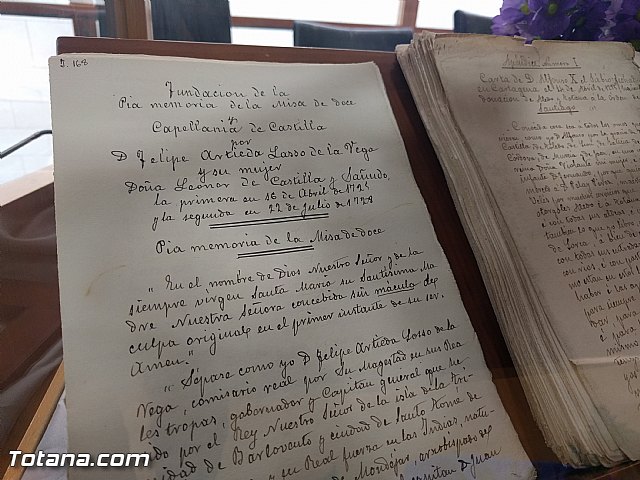 El Archivo municipal recibe documentos donados por los herederos del ilustre historiador Jos Mara Munuera y Abada, Hijo Adoptivo de Totana - 29