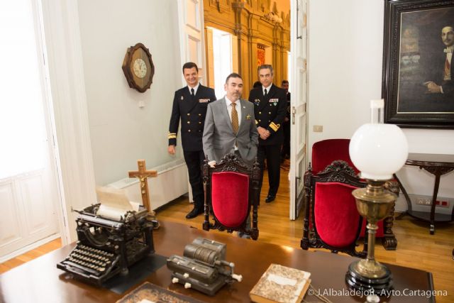 José López recibe a los almirantes de la OTAN que harán el relevo de mando en Cartagena - 1, Foto 1