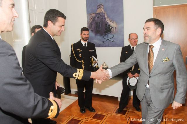 José López recibe a los almirantes de la OTAN que harán el relevo de mando en Cartagena - 3, Foto 3