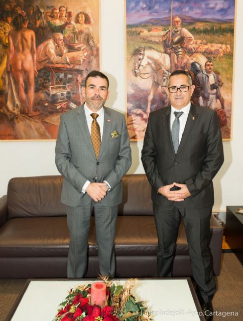 Los alcaldes de Cartagena y La Unión estrechan lazos y se unen en favor del Rosell - 1, Foto 1