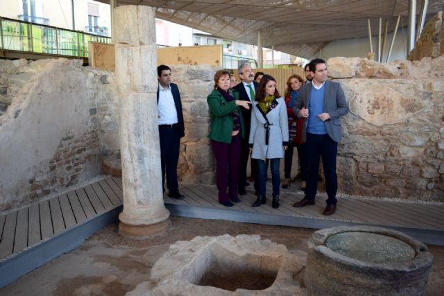 Visita Andrea Levy y Teodoro García al Foro Romano Cartagena - 1, Foto 1